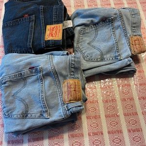 Men’s Levi 505 jeans 4 pairs